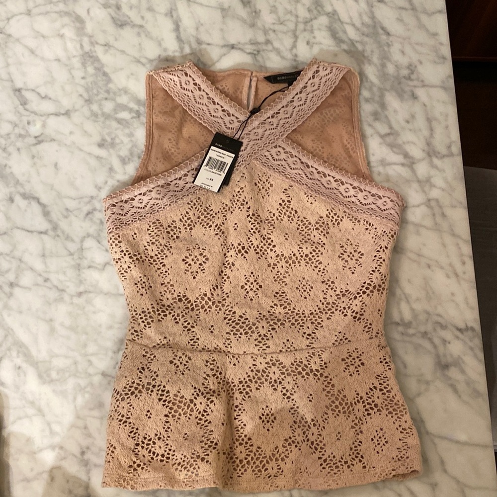 BCBG Peplum Top